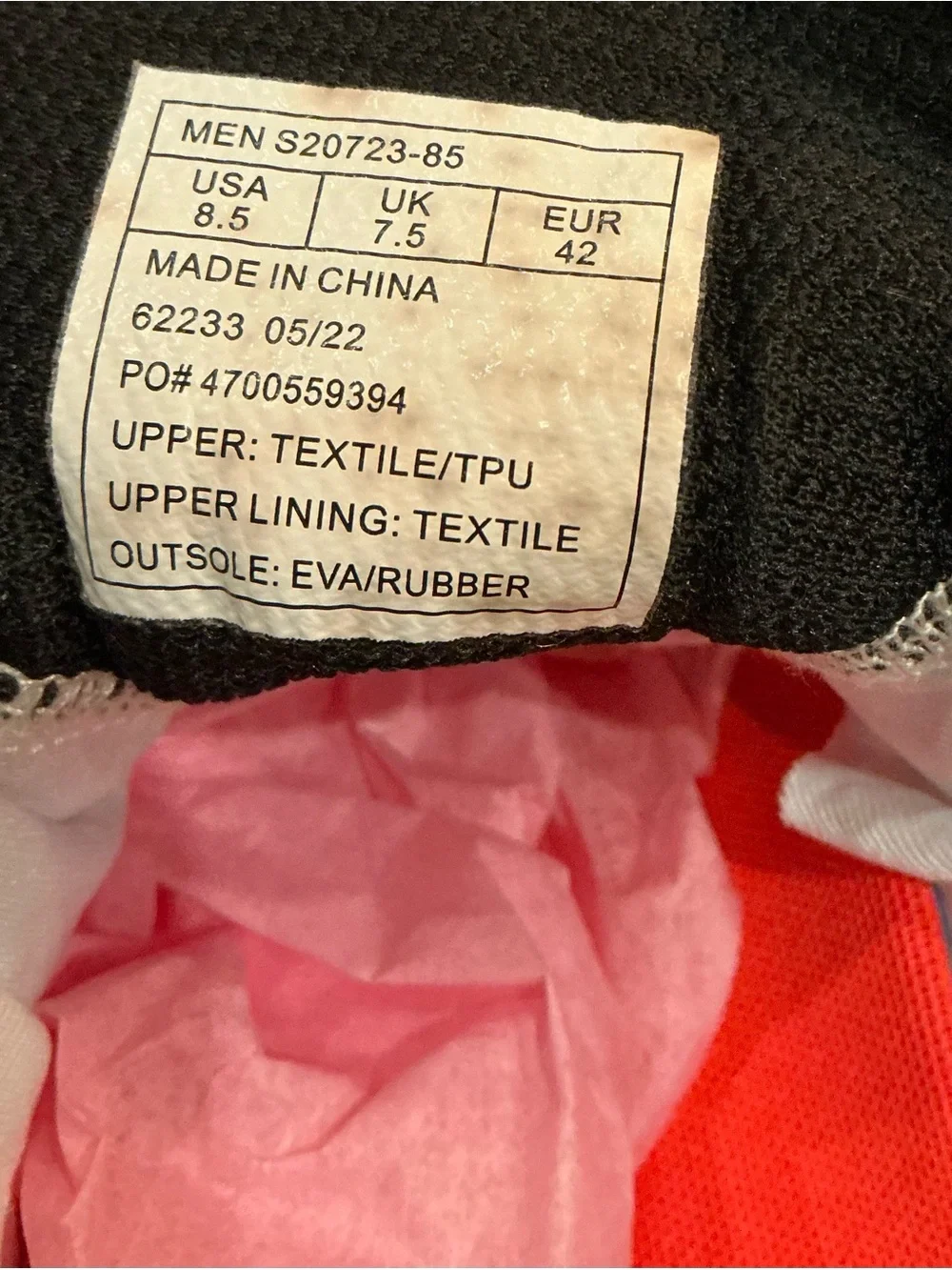 Saucony breathable mesh